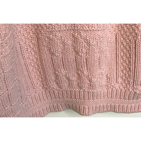 Vintage Isle of Cotton Sweater Women's L Embroidered Floral coastal grandma - Picture 5 of 12